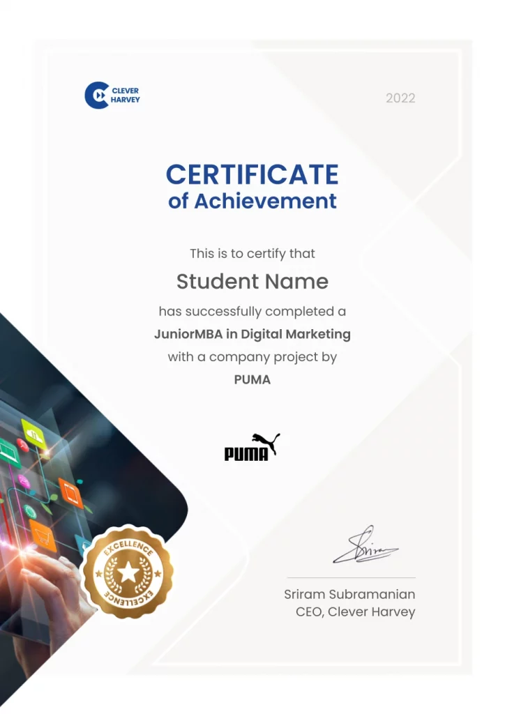 Certificate - Digital Marketing