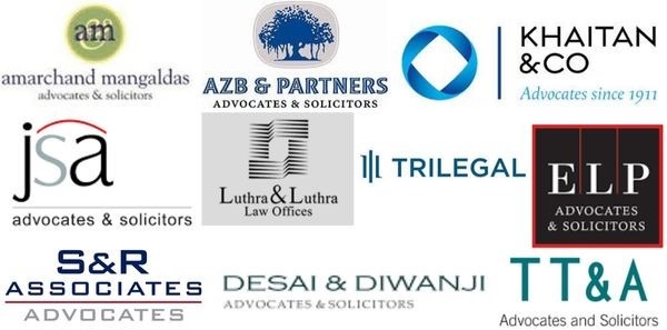 Top Legal Firms in India:
Amarchand & Mangaldas & Suresh A Shroff & Co
AZB & Partners
Khaitan & CO
J Sagar Associates
Luthra & Luthra Law Offices
Trilegal
S&R Associates
Economic Laws Practice
Desai and Diwanji
Talwar Thakore and Associates